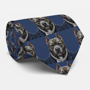 Pit Bull-Porträt Krawatte