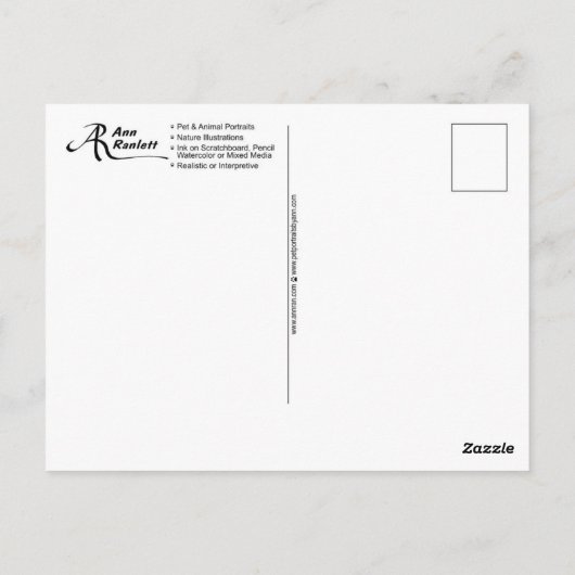 Pit Bull Postcard - "Happy Typ" Postkarte (Rückseite)