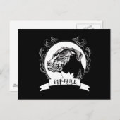 PIT BULL POSTKARTE (Vorne/Hinten)