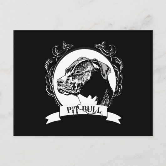 PIT BULL POSTKARTE (Vorderseite)