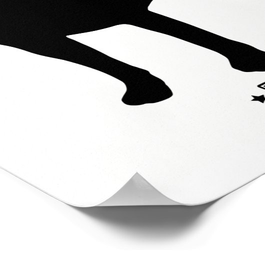 Pit Bull Print Poster (Ecke)