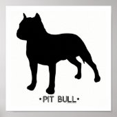 Pit Bull Print Poster (Vorne)