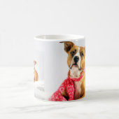Pit Bull Puppy-Liebe in rosa XOXO Kaffeetasse (Mittel)