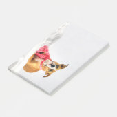 Pit Bull Puppy-Liebe in rosa XOXO Post-it Klebezettel (angewinkelt)