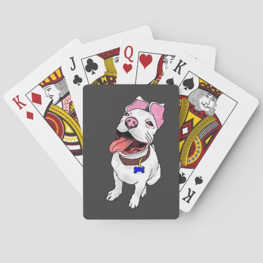 Pit Bull Puppy Playing Cards Deck Spielkarten (Rückseite)