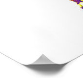 Pit Bull Puppy Pop Art Wasserfarben Poster (Ecke)