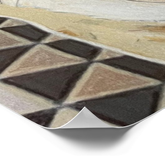 Pit Bull Puppy Poster (Ecke)