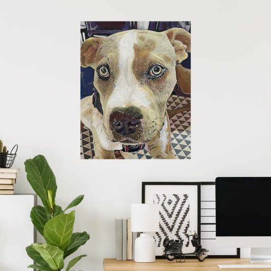 Pit Bull Puppy Poster (Heimbüro)