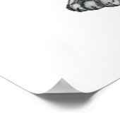 Pit Bull Puppy Sketch Zeichnend Poster (Ecke)