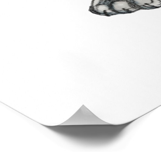 Pit Bull Puppy Sketch Zeichnend Poster (Ecke)