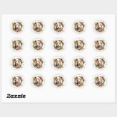 Pit Bull Round Stickers (Blatt)