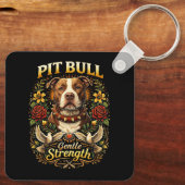 Pit Bull: Sanfte Stärke Schlüsselanhänger (Rückseite)