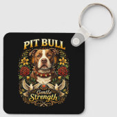 Pit Bull: Sanfte Stärke Schlüsselanhänger (Rückseite)