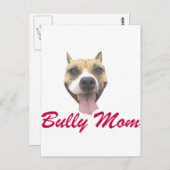 Pit Bull Smile Bully Mama Postkarte (Vorne/Hinten)