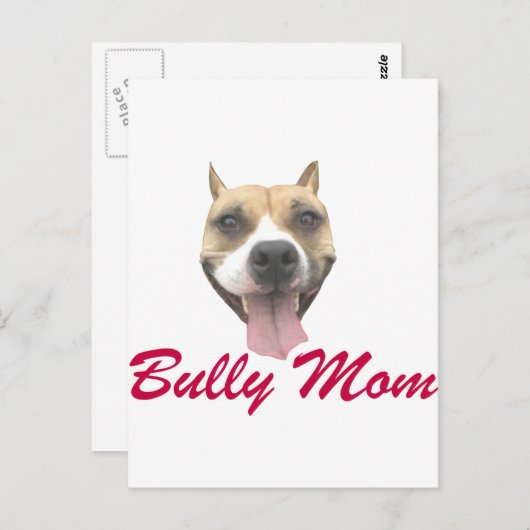 Pit Bull Smile Bully Mama Postkarte (Vorne/Hinten)