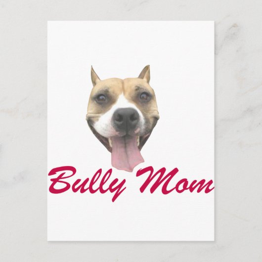 Pit Bull Smile Bully Mama Postkarte (Vorderseite)