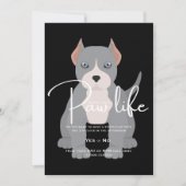 Pit Bull-Spiel-Datum Einladung (Vorderseite)