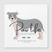 Pit Bull-Spiel-Datum Einladung (Vorderseite)