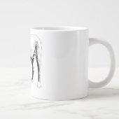 Pit Bull, steter Blick Jumbo-Tasse (Rechts)