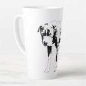 Pit Bull, steter Blick Milchtasse (Linke Ecke)