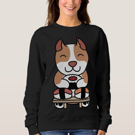 Pit Bull Sushi Sweatshirt (Vorderseite)