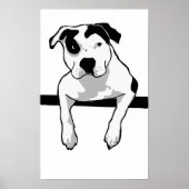 Pit Bull T-Bone Grafik Poster (Vorne)