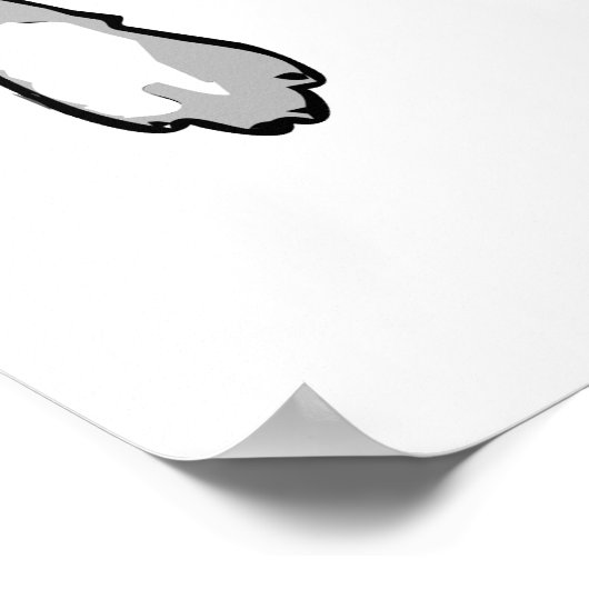 Pit Bull T-Bone Grafik Poster (Ecke)