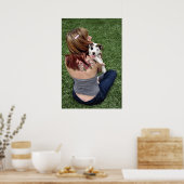 Pit Bull T-Bone Lucky Puppy Poster (Küche)