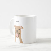 Pit Bull-Tasse Kaffeetasse (Vorderseite Links)