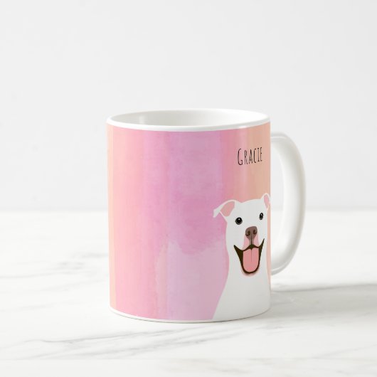 Pit Bull-Tasse Kaffeetasse (VorderseiteRechts)