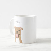 Pit Bull-Tasse Kaffeetasse (Vorderseite Links)