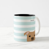 Pit Bull-Tasse Zweifarbige Tasse (VorderseiteRechts)