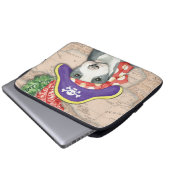 Pit Bull Terrier Pirate Laptop Sleeve (Vorne Knopf)