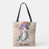 Pit Bull Terrier Pirate Tasche (Rückseite)