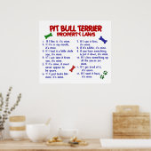 PIT BULL TERRIER PL2 POSTER (Küche)