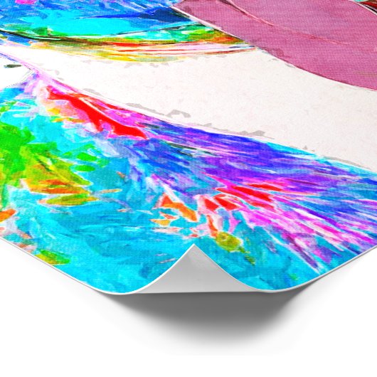 Pit Bull Terrier Pop Poster (Ecke)