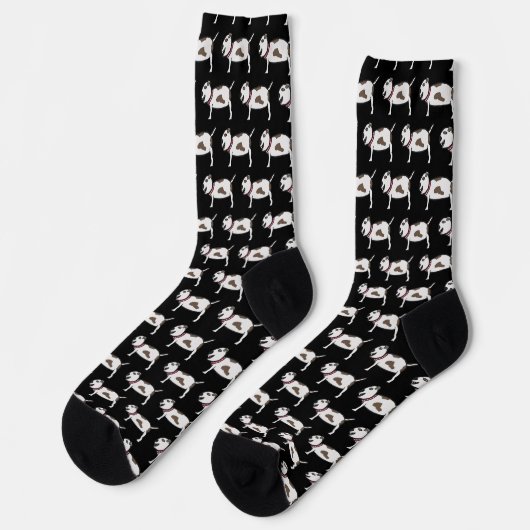 Pit Bull Terrier Socken (Linkes Detail)