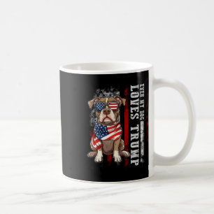 Pit Bull Terrier Sogar mein Hund liebt Trump Lusti Kaffeetasse