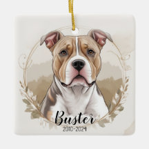 Pit Bull Terrier Weihnachtsgeschenk im Ornament