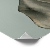 Pit Bull Terrier Welpe Dog Wasserfarbe Kunst Poster (Ecke)