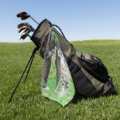 Pit Bull und Cat Golfhandtuch (Gras)