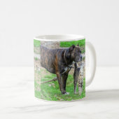 Pit Bull und Cat Kaffeetasse (VorderseiteRechts)