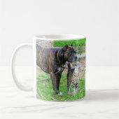 Pit Bull und Cat Kaffeetasse (Links)