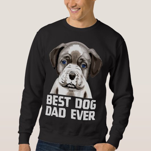 Pit Bull Vater Bester Vater Pitbull Raglan Basebal Sweatshirt (Vorderseite)