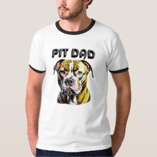 Pit Bull Vater Hunde Liebhaber T-Shirt