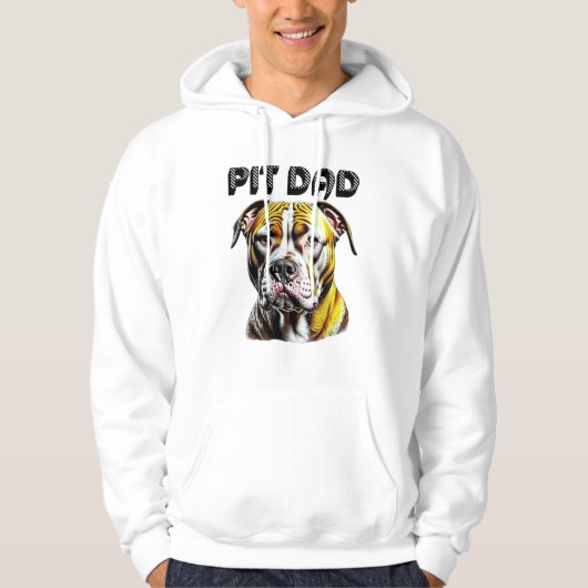 Pit Bull Vater | Hunde Lover Hoodie (Vorderseite)