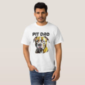 Pit Bull Vater | Hunde Lover T-Shirt (Vorne ganz)
