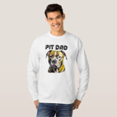 Pit Bull Vater | Hunde Lover T-Shirt (Vorne ganz)