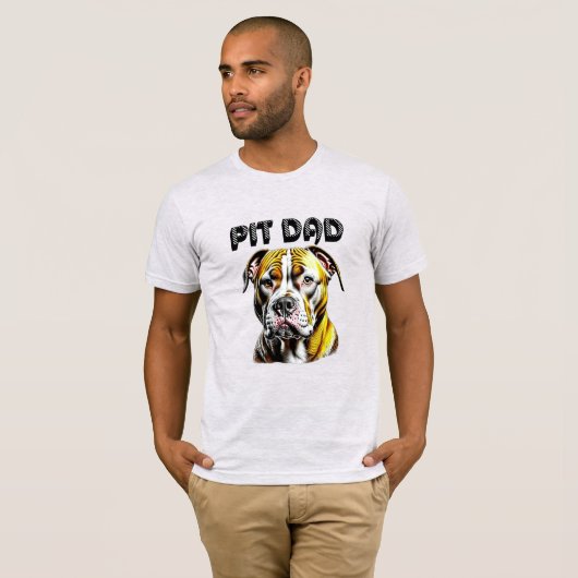 Pit Bull Vater | Hunde Lover T-Shirt (Vorne ganz)
