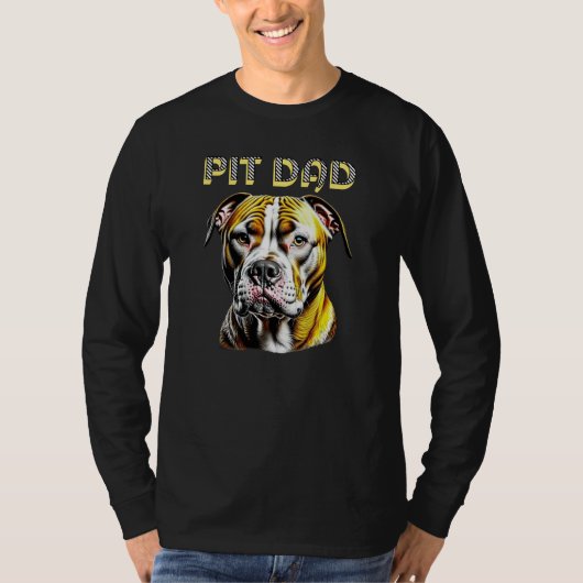 Pit Bull Vater | Hunde Lover T-Shirt (Vorderseite)